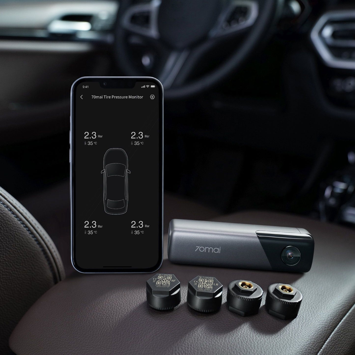 Κάμερα αυτοκινήτου 70mai Dash Cam M500, 1944P, Wi-Fi, GPS, AI, 64Gb 
